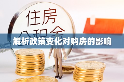 北辰解析政策变化对购房的影响