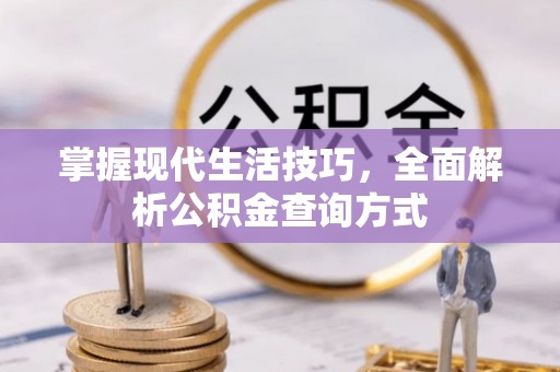 北辰掌握现代生活技巧，全面解析公积金查询方式