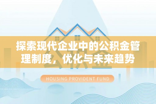 北辰探索现代企业中的公积金管理制度，优化与未来趋势