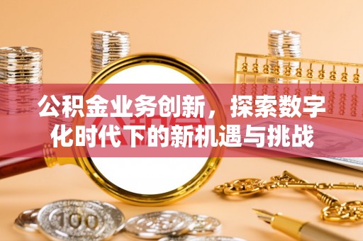 北辰公积金业务创新，探索数字化时代下的新机遇与挑战