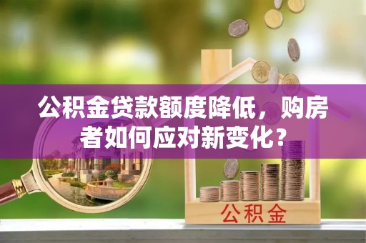 北辰公积金贷款额度降低，购房者如何应对新变化？