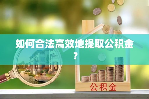 北辰如何合法高效地提取公积金？