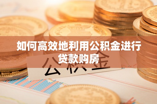 北辰如何高效地利用公积金进行贷款购房